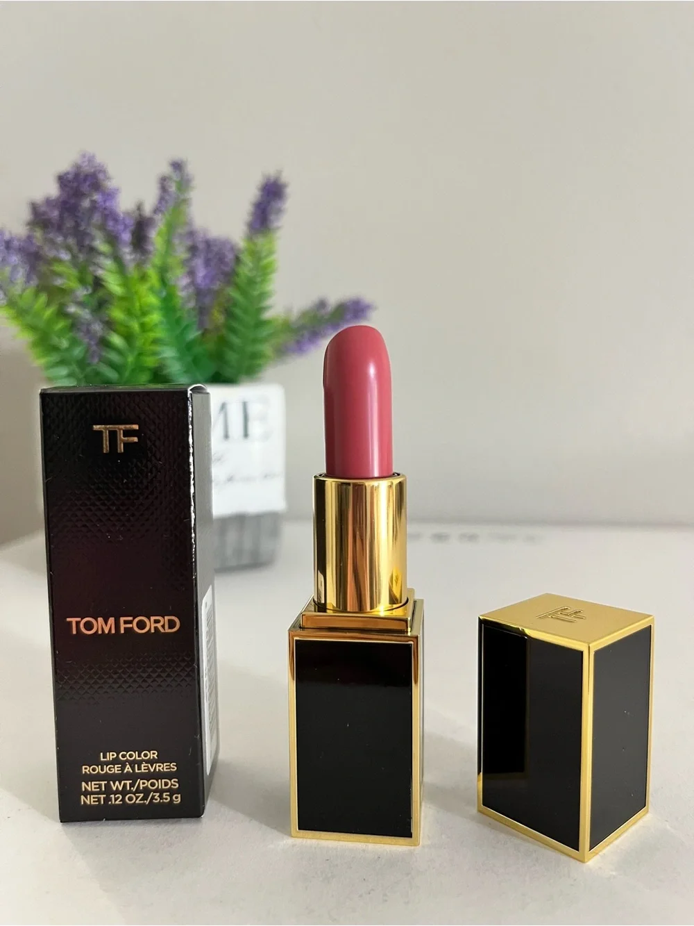 13 Slip, Tom Ford Lip Color Rouge Lipstick, Full Size, 0.12 OZ / 3.5 g